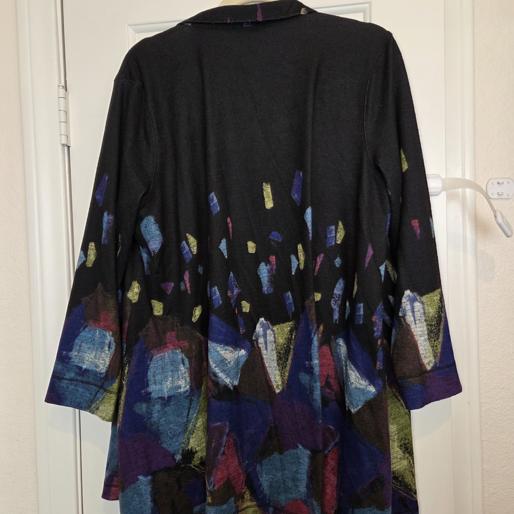 Colorful Abstract Patterned Shacket by zjohn Mark - image 1